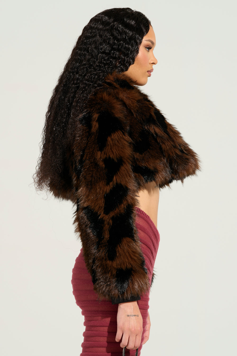 AUSTIN CROPPED FAUX FUR JACKET – AKIRA