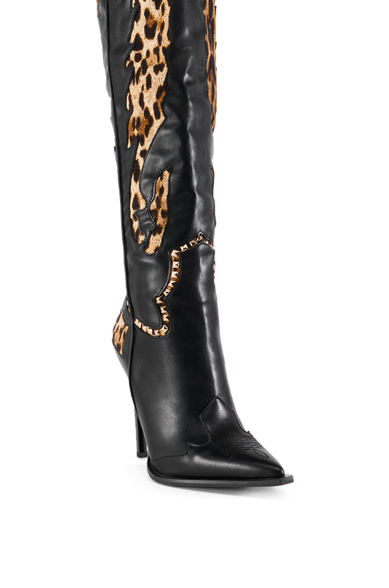 AZALEA WANG BRIGGS LEOPARD BOOT – AKIRA