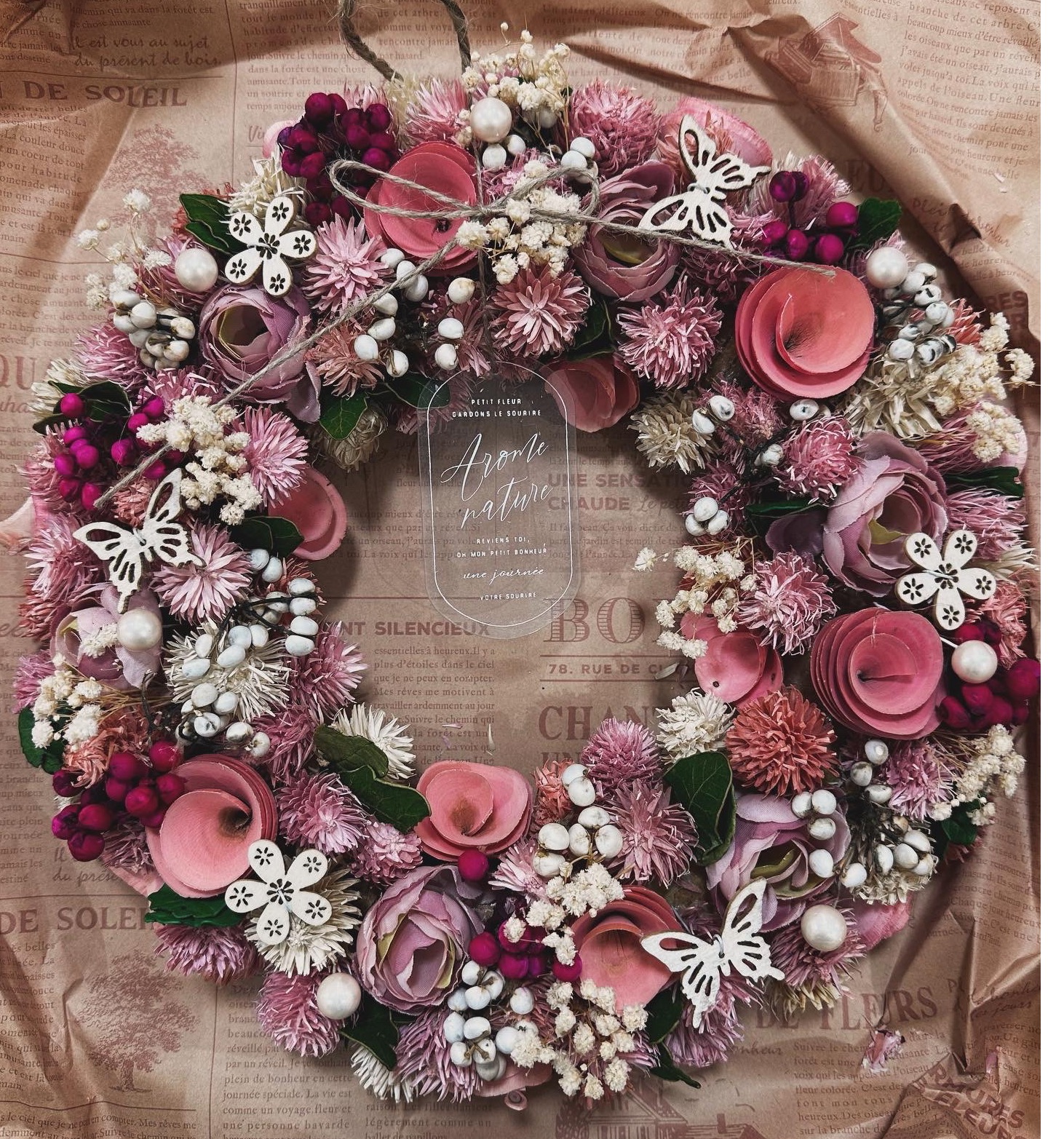Mother's Day ドライフラワーリース | フィオーレ フェリーチェ | 大丸