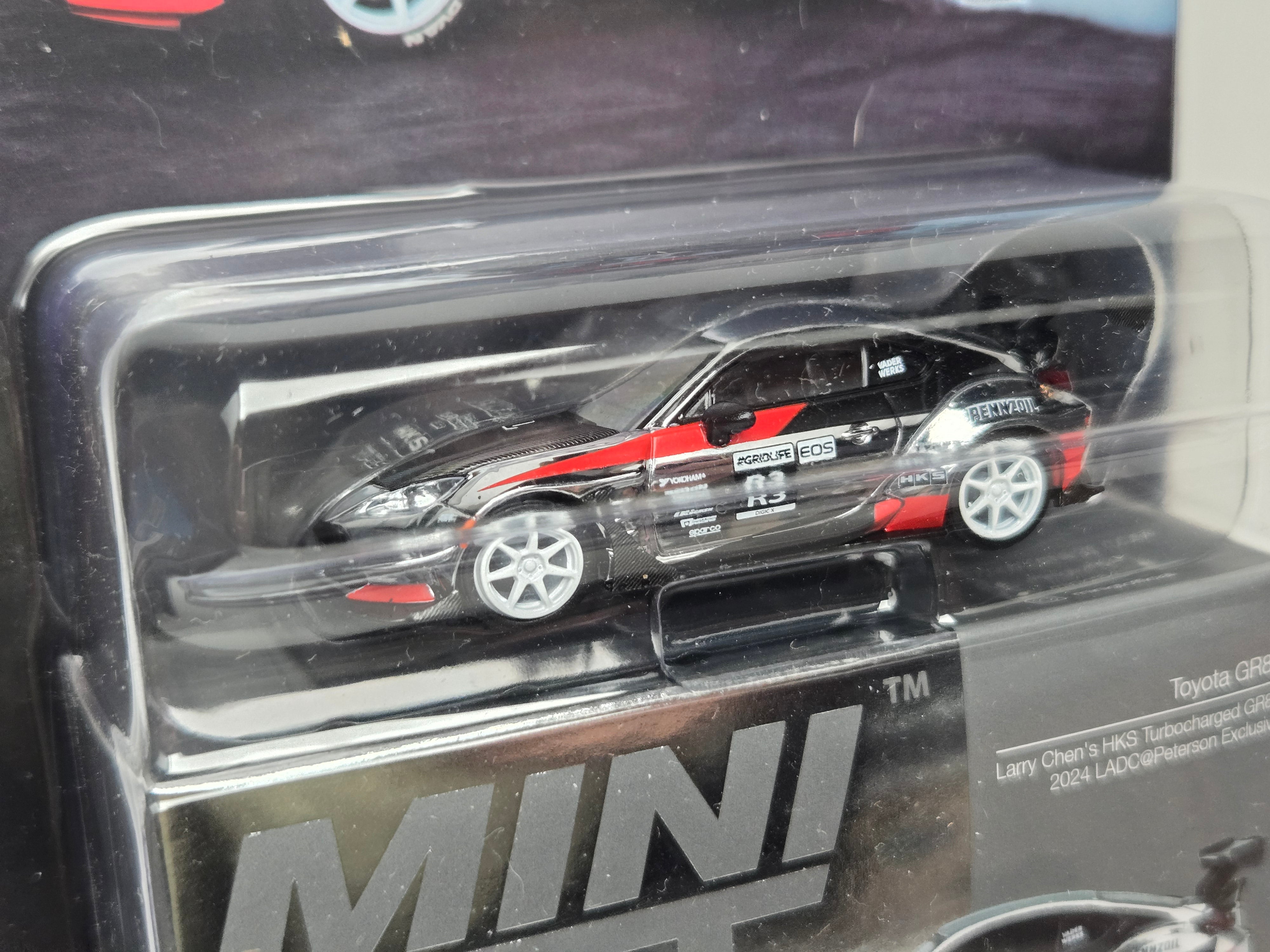 Mini GT 1:64 Toyota GR86 Larry Chen's HKS #821 LADC Petersen