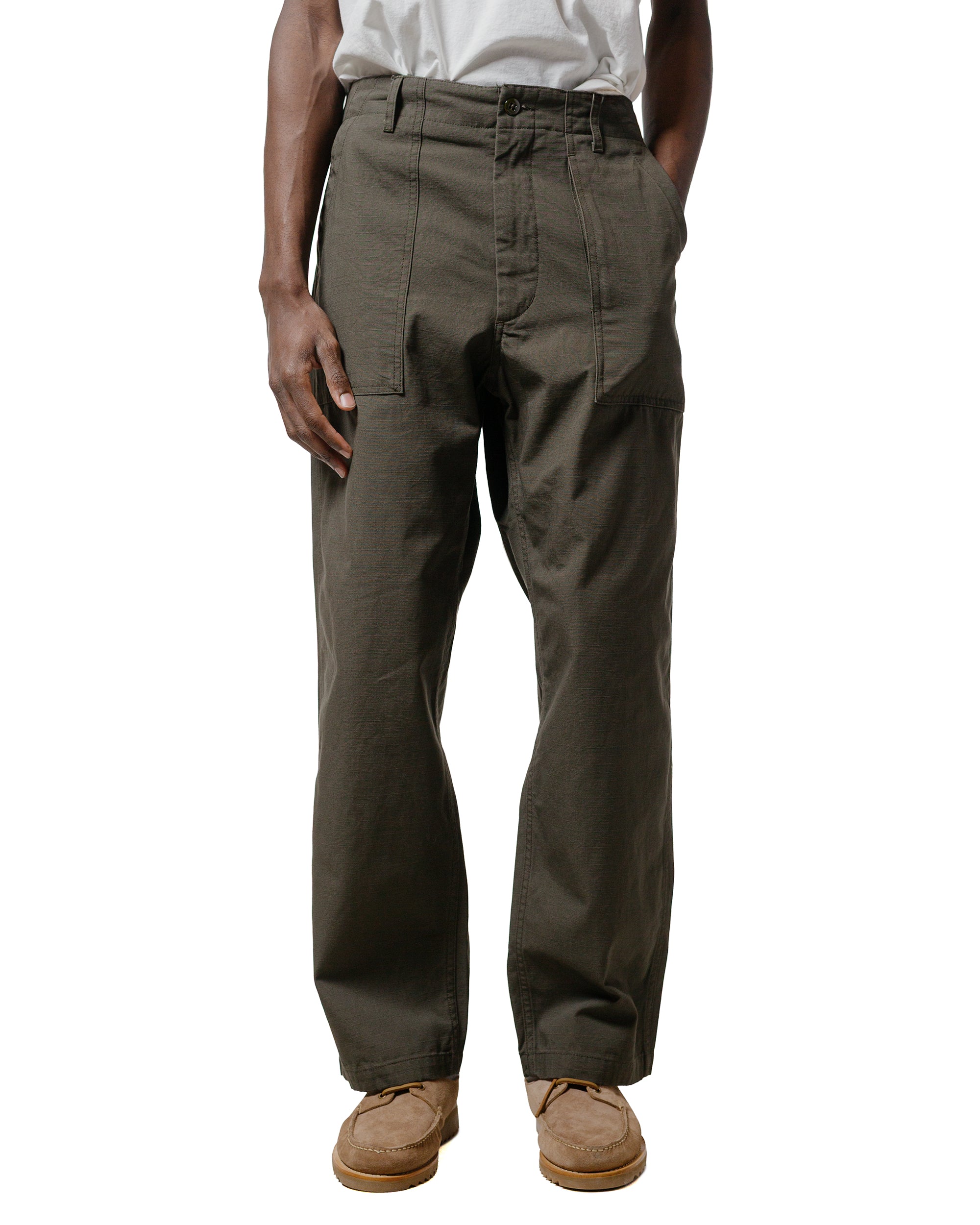 Engineered Garments ファティーグ パンツ オリーブ カモ 6.5oz