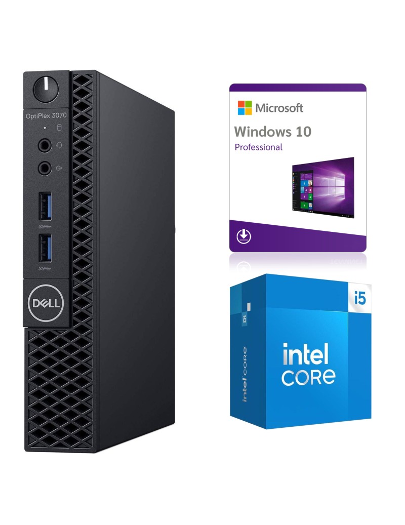 Mini Computer Dell OptiPlex 3070 Micro PC, Core I5 9th Gen, 8GB