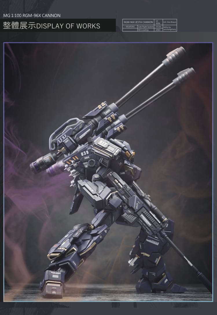 AEther unpainte1/100 RGM-96X Jesta Cannon Conversion Ki