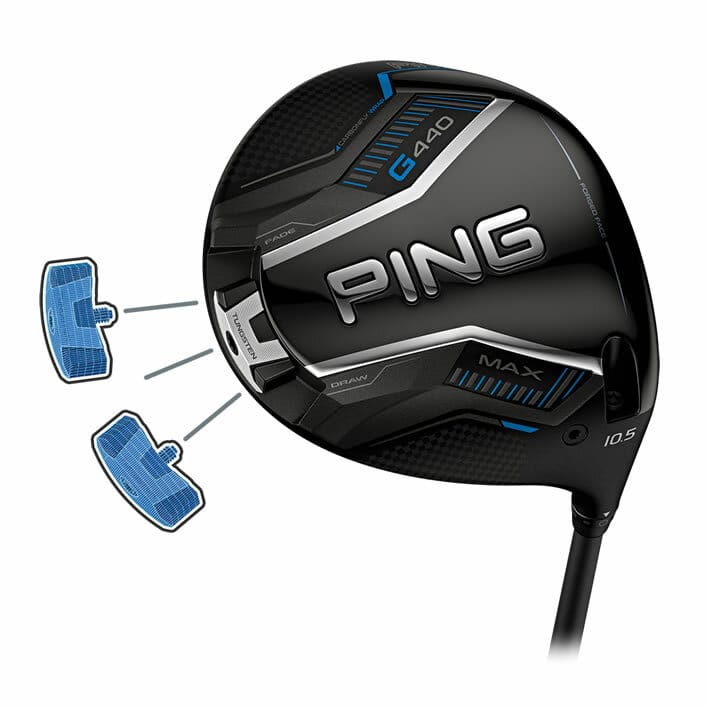 PING G440 MAX DRIVER WITH ALTA JCB BLUE SHAFT