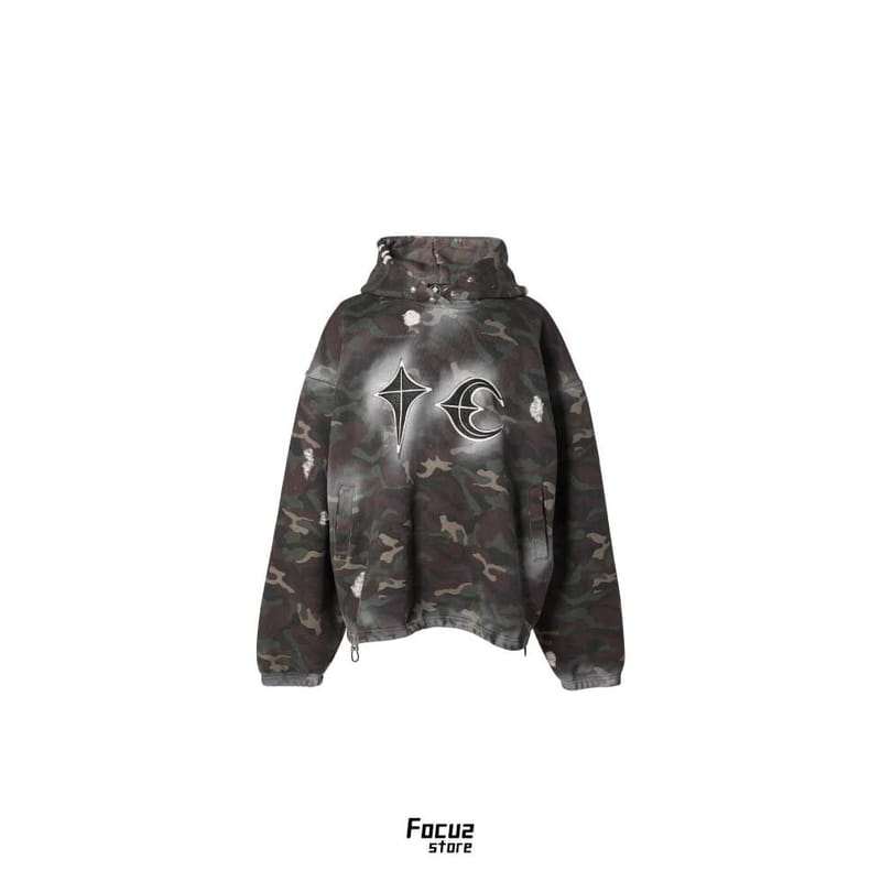 Focus Store】預購Thug Club Sprayed Camoflage Rock Hoodie