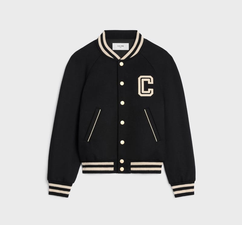 Celine teddy jacket in textured wool