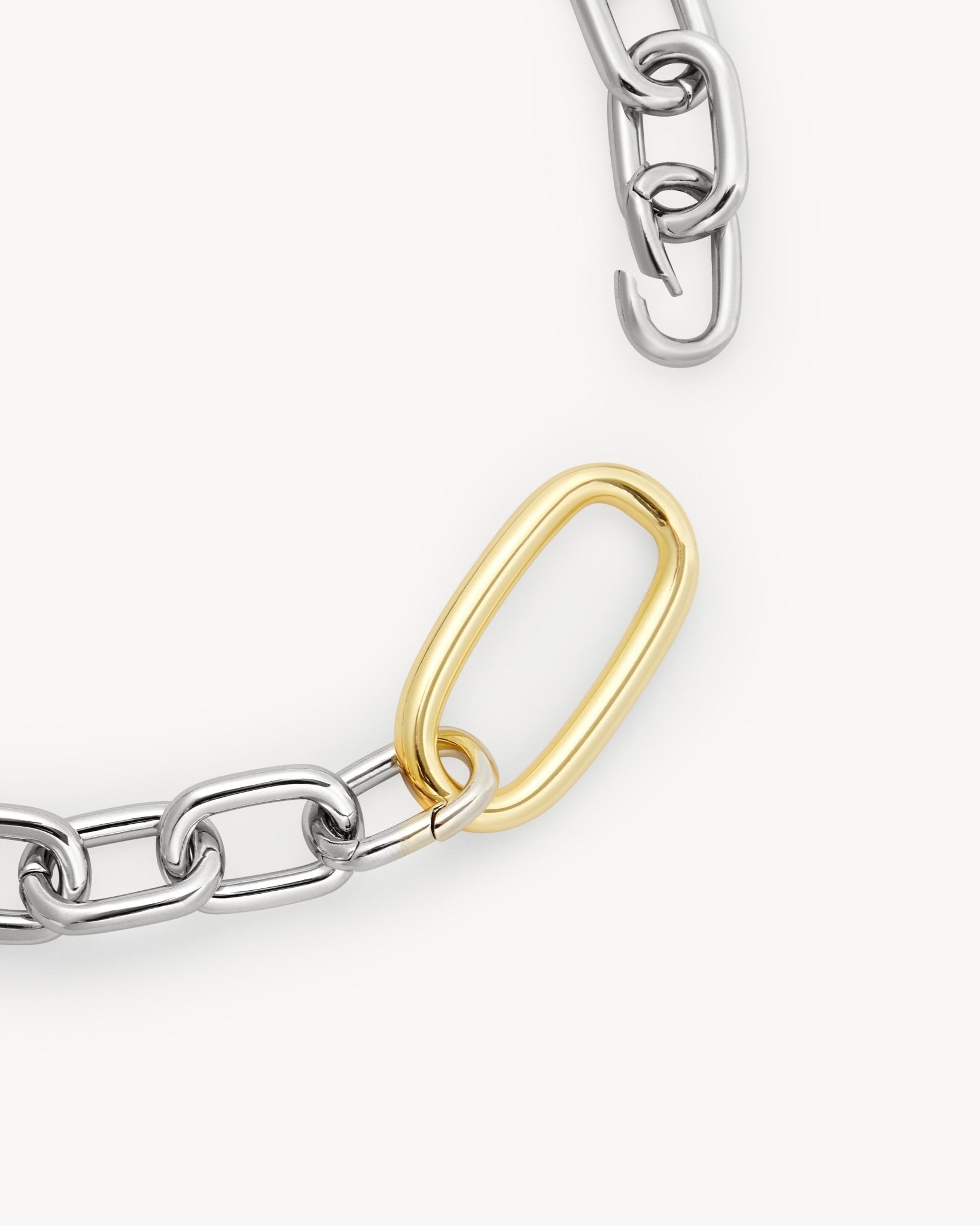 Interchangeable Oval Link Necklace in Silver – MACHETE