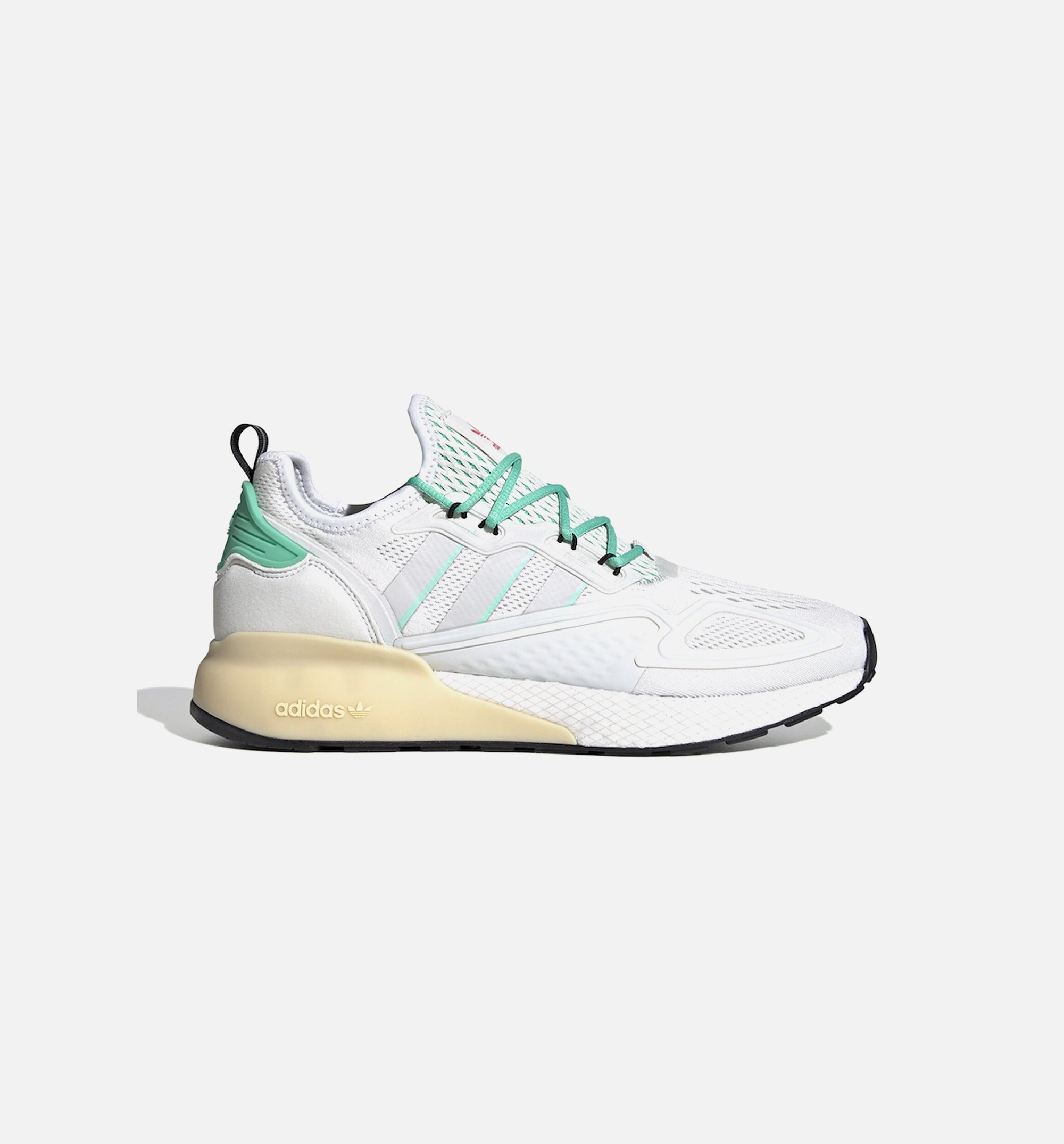 adidas FX4172 ZX 2K Boost Mens Lifestyle Shoe - White/Grey/Green