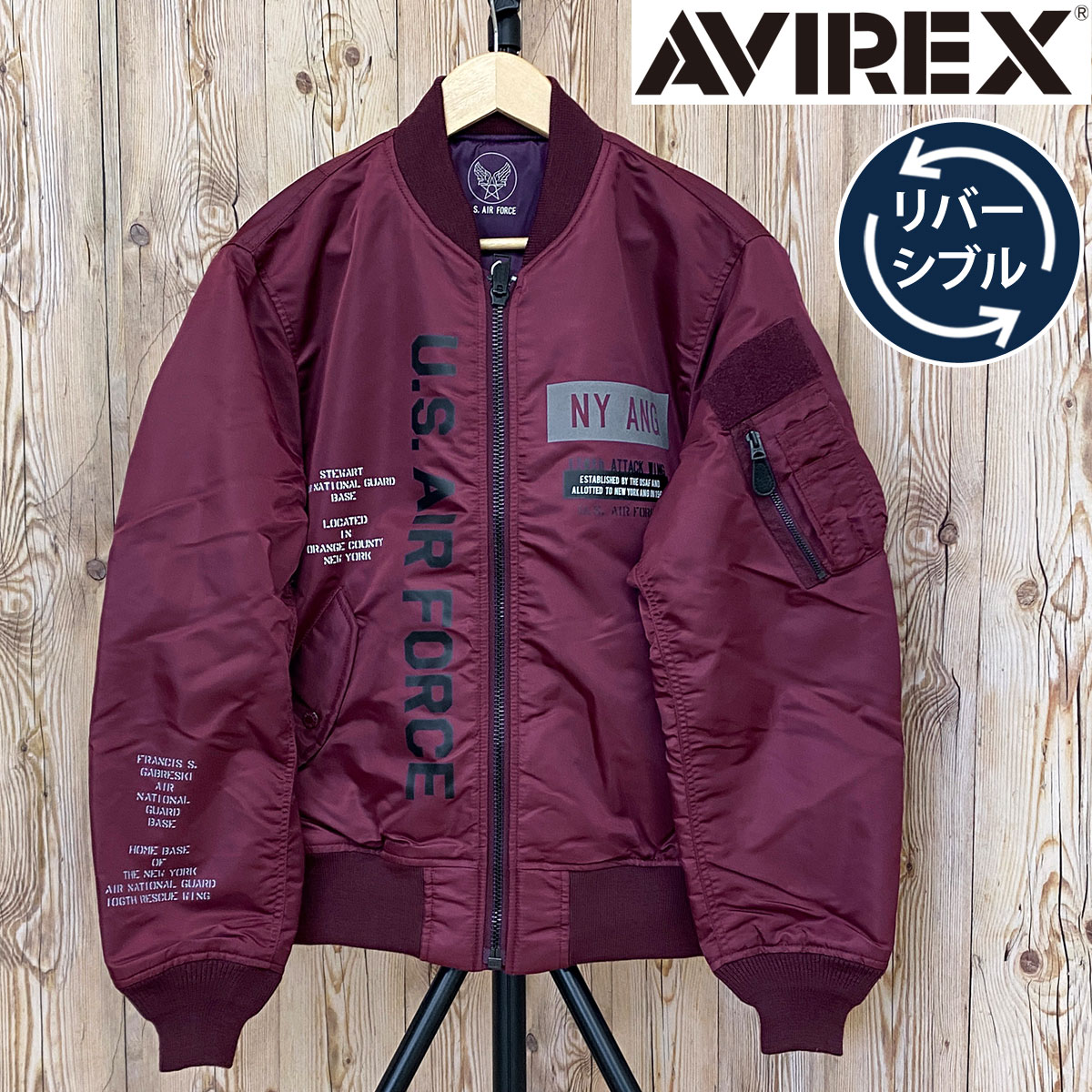 AVIREX（アヴィレックス） MA1 -REFLECT STENCIL-リバーシブル