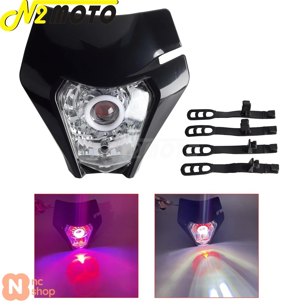 並行輸入品】 スーパーモトバイク用 LEDヘッドライト ハイビーム
