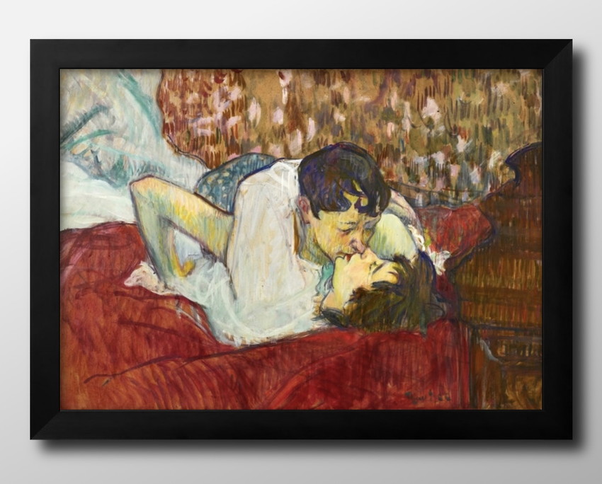ポスター 11137アンリ・ド・トゥールーズ＝ロートレック In Bed; the