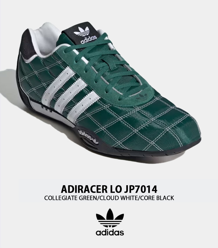 adidas（アディダス） スニーカー ADIRACER LO JP7014 GREEN WHITE