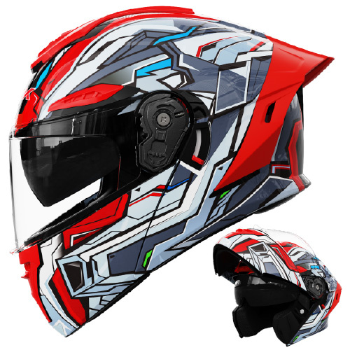 バイクヘルメット フリップアッ プ システム ヘルメット ジェッ ト