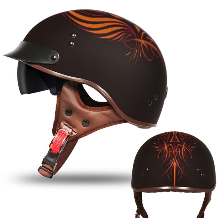 バイクヘルメット 半キャップ ヘルメット 半帽 ハーフ ジェット