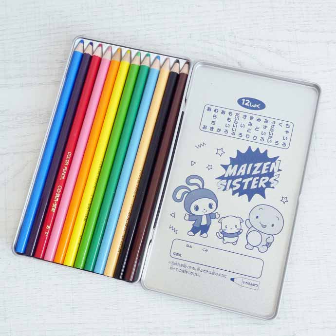 サンスター文具 まいぜんシスターズ 色鉛筆 12色 色えんぴつ 鉛筆