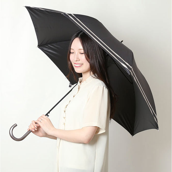 長傘 レディース グラスファイバー 通販 晴雨兼用 58cm ジャンプ傘