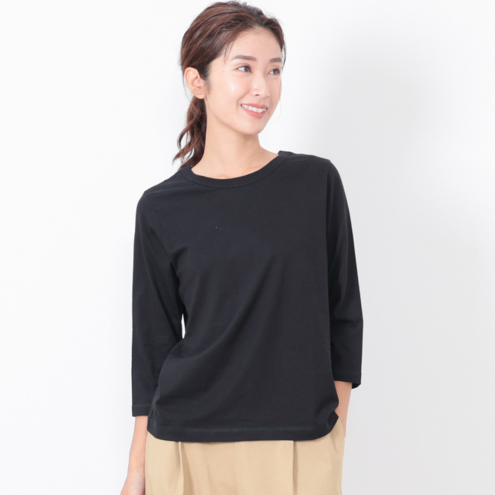 7分丈 Tシャツ レディース 通販 カットソー 七分袖 7分袖 ロンT 七分