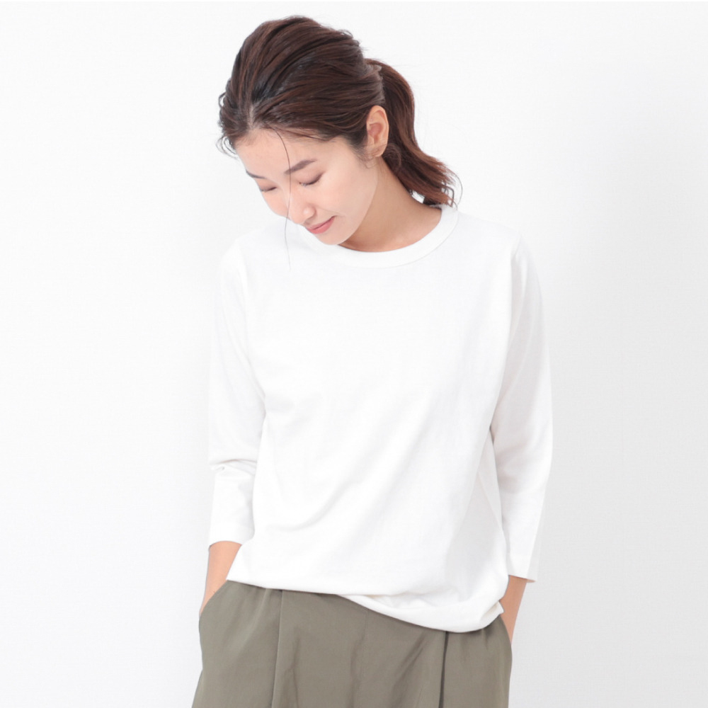 7分丈 Tシャツ レディース 通販 カットソー 七分袖 7分袖 ロンT 七分