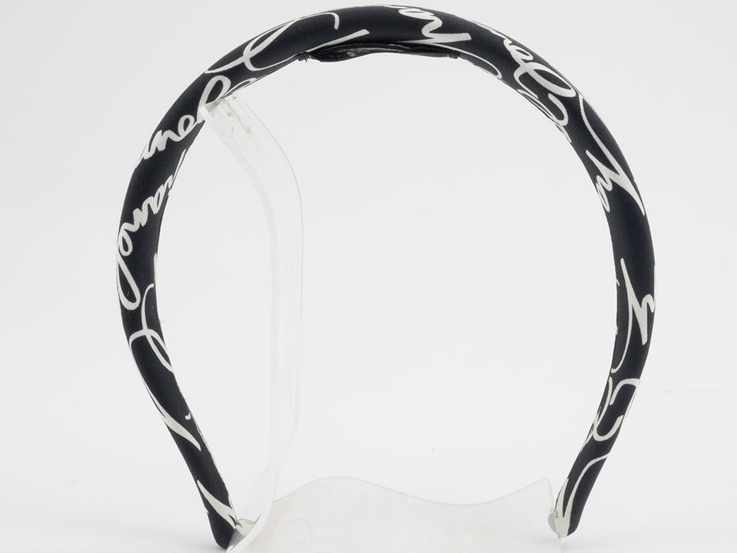 CHANEL（シャネル） 2024 シルク カチューシャ ブラックxホワイト