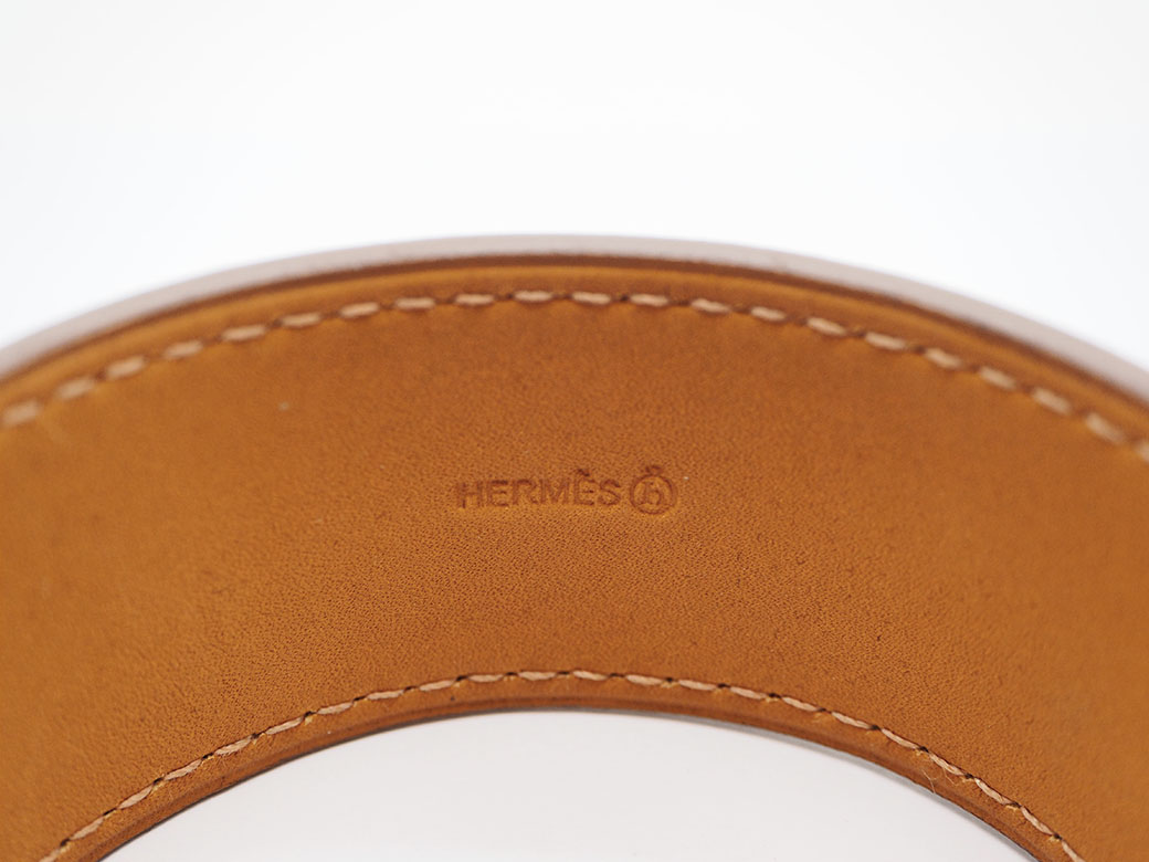 HERMES（エルメス） プティ アッシュ バングル ブレスレット レザーx