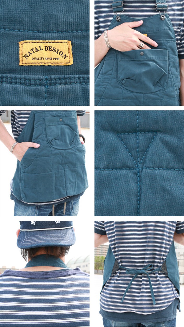 natal design（ネイタルデザイン） NATAL DESIGN HOLTER APRON QUILTED