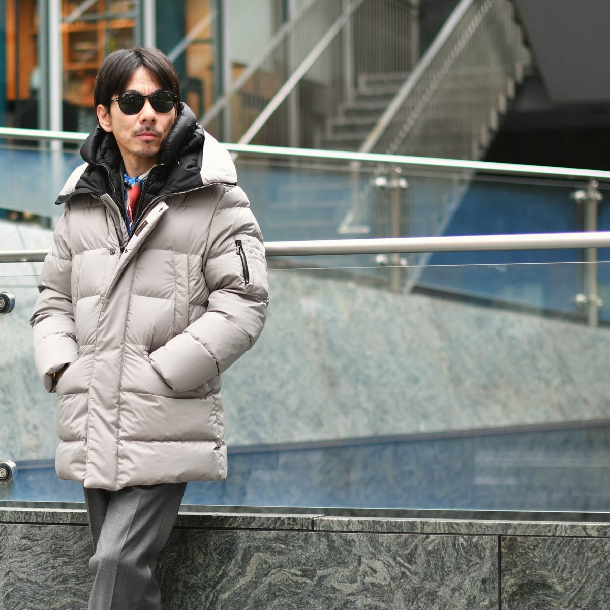 MOORER（ムーレー） MOORER【ムーレー】フーデッドダウンブルゾン