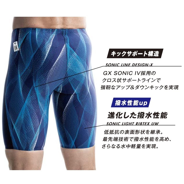 MIZUNO（ミズノ） 競泳水着 メンズ GX SONIC5 ST スプリンター Fina WA