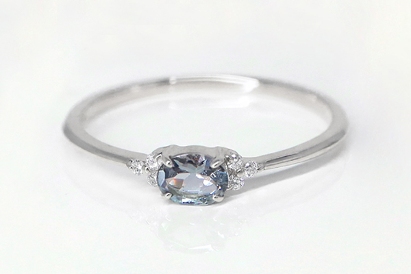 リング 希少石 プラチナスピネル グレースピネル ダイヤモンド 0.03ct