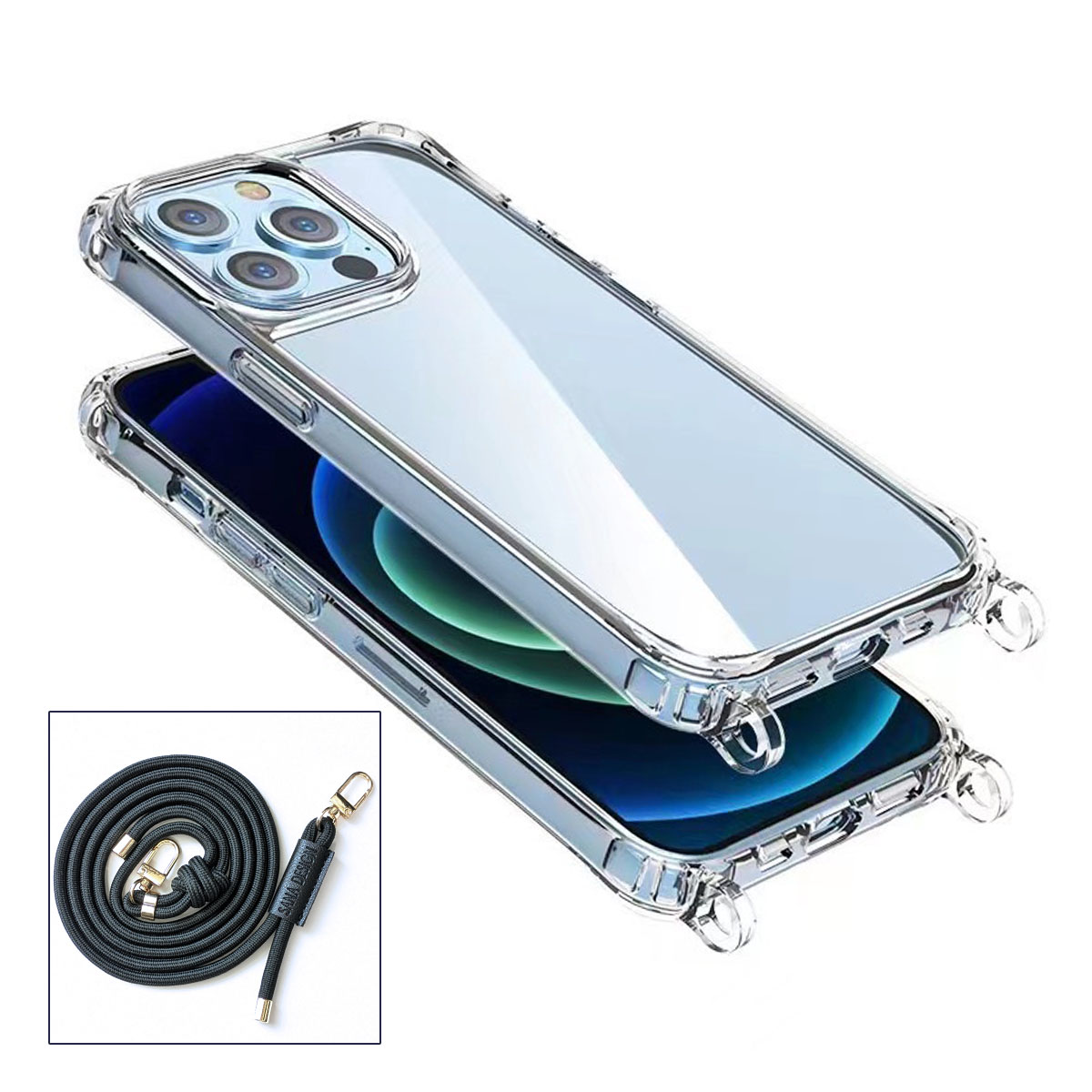 iPhone 14 Pro Max iPhone14 ProMax クリア ケース ショルダーベルト