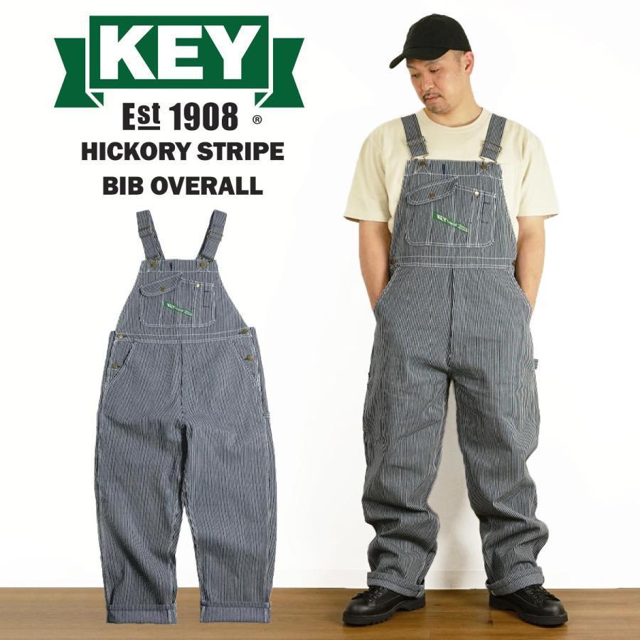 BAY SIDE（ベイサイド） キー KEY ヒッコリーストライプ ビブ