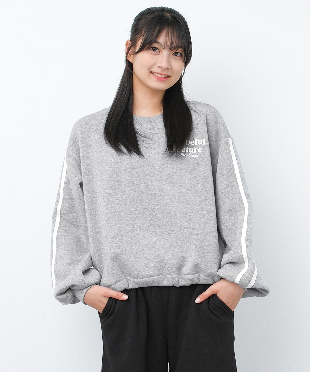 RiCO SUCRE（リコシュクレ） 子供服 女の子 裏起毛 サイドラインプル