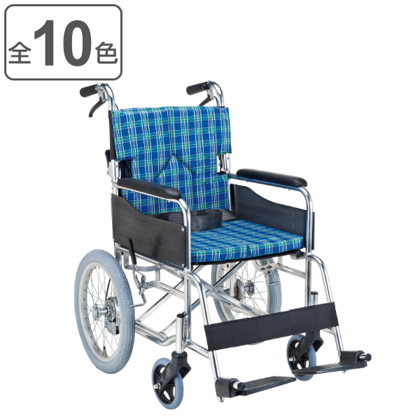 マキテック 車いす 介助式 背折れタイプ 座面幅42cm 非課税 （ 車椅子
