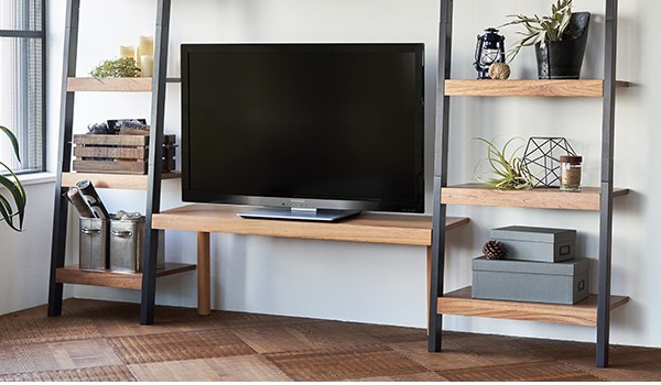専用テレビラック ウォールラック 木製 ウッドプロダクツ 幅120cm