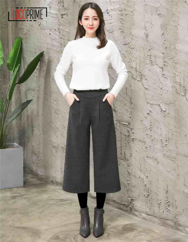 ワイドパンツ ガウチョパンツ レディース 美脚 脚長 スカーチョ ロング