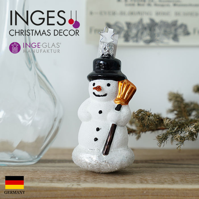 爆買 クリスマスツリー 飾り オーナメント INGE-GLAS MANUFAKTUR 雪の