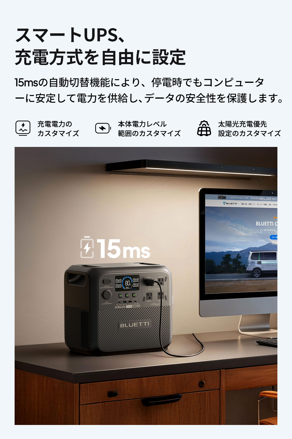 BLUETTI 【クーポンで156,570円 2/27~】BLUETTI ポータブル電源 AORA