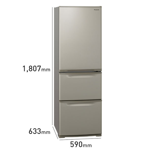 全国配送可 パナソニック Panasonic 3ドア 右開き 冷蔵庫 365L