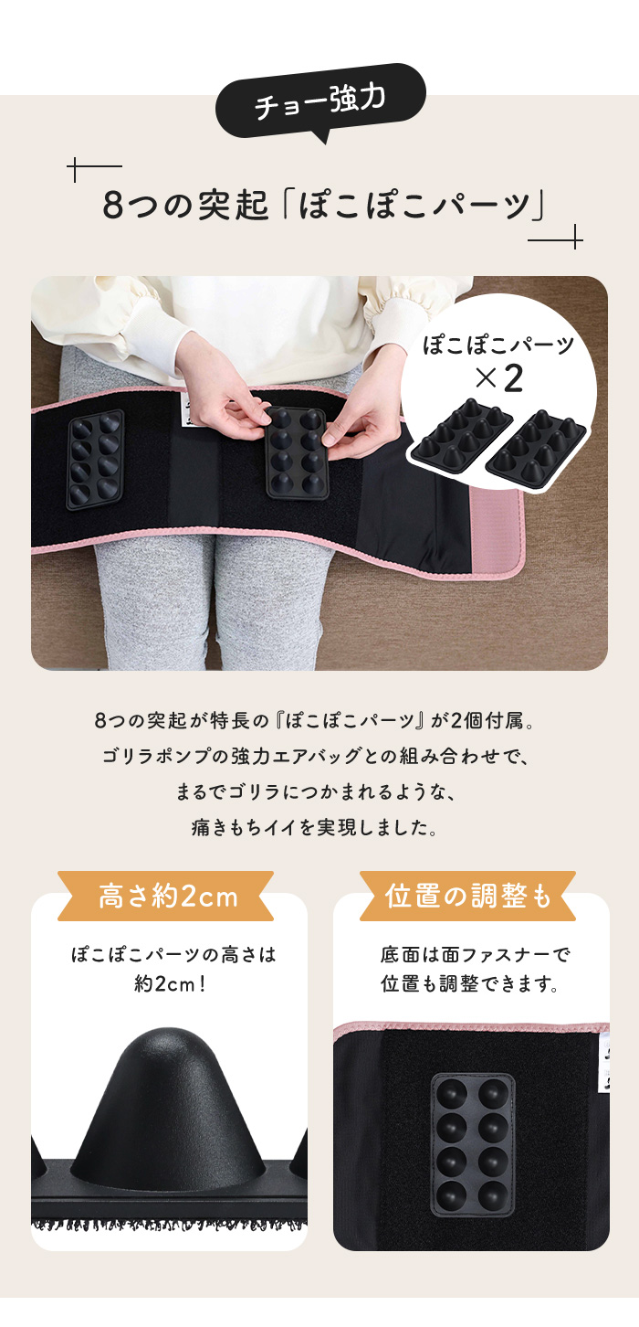 ゴリラのふたつかみ グレー ピンク パープル GRM-2501 ゴリラのハイ