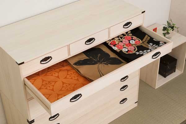 和装小物 着物 収納 桐 タンス 箪笥 チェスト 引き出し 4段 日本製