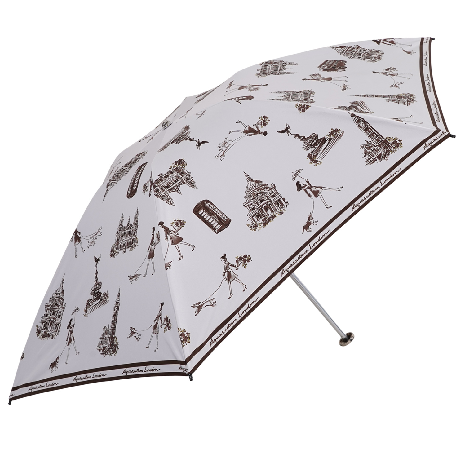 Aquascutum（アクアスキュータム） 日傘 折りたたみ 軽量 晴雨兼用