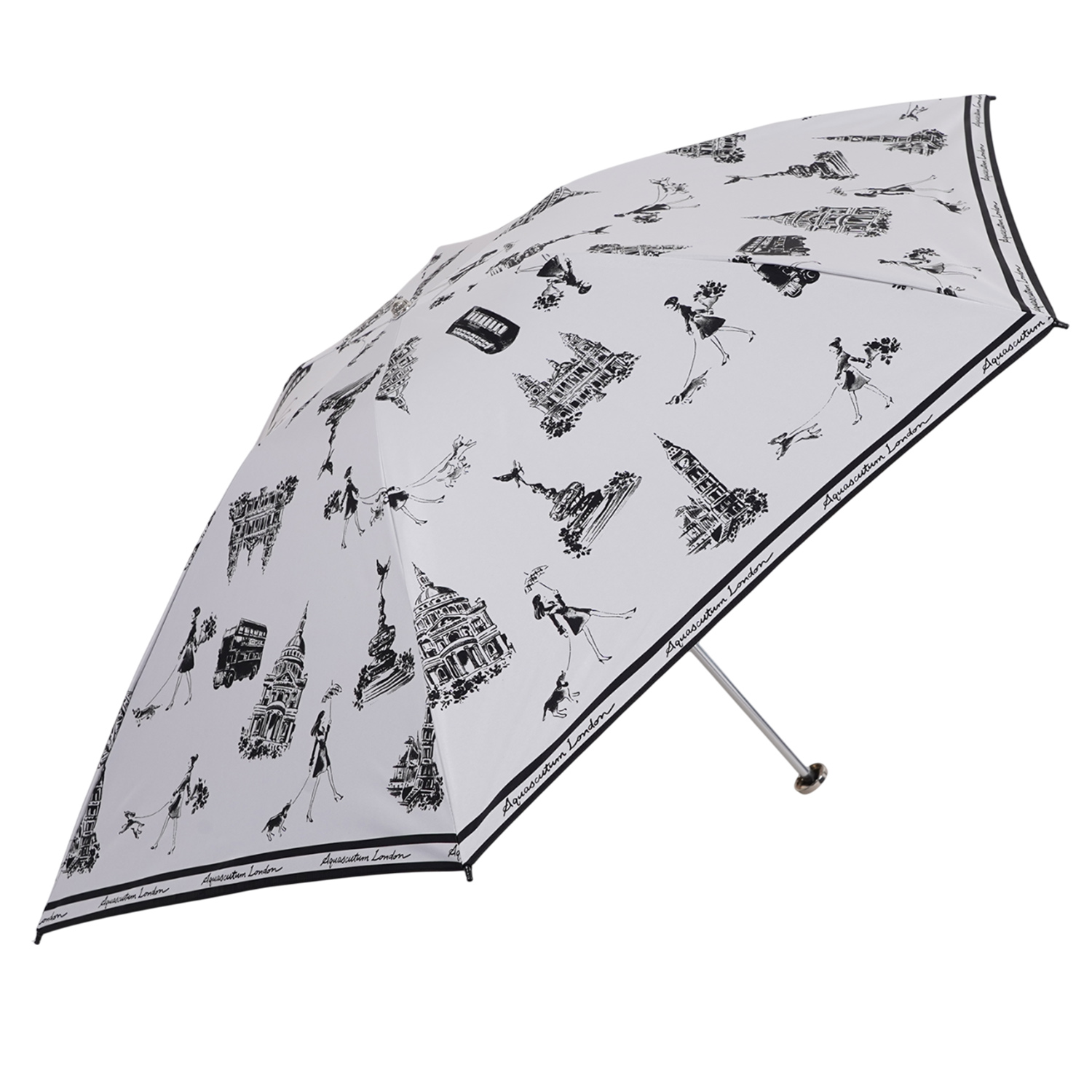 Aquascutum（アクアスキュータム） 日傘 折りたたみ 軽量 晴雨兼用