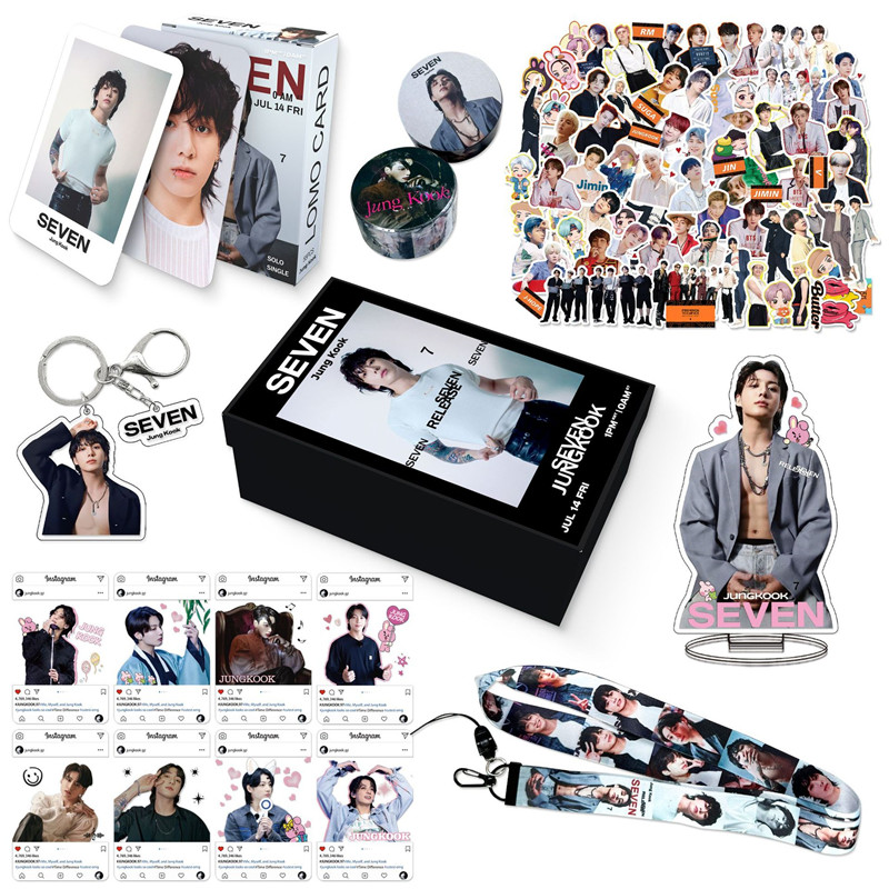 JUNG KOOKグッズ SEVEN ギフトボックス フォトカード グク テープ