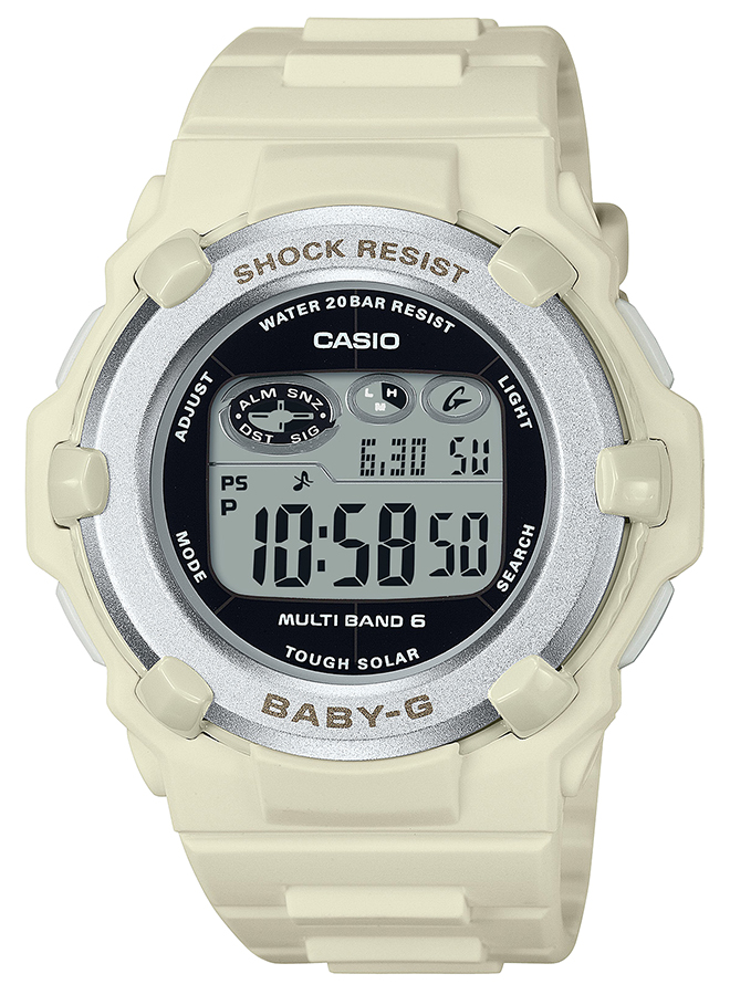 BABY-G 電波ソーラー デジタル 薄型 ラウンドフェイス BGR-3003NC-7JF