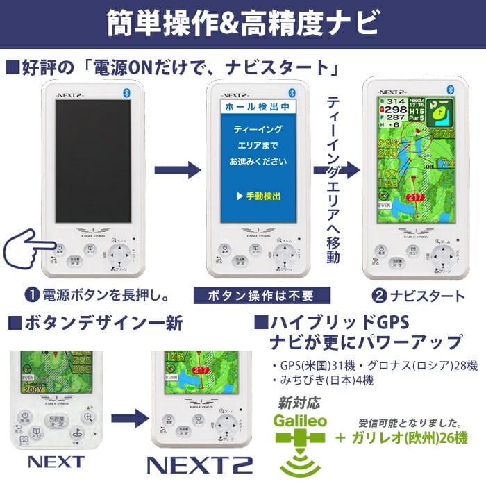 朝日ゴルフ用品 イーグルビジョン EV-034 EAGLE VISION -NEXT2- GPS