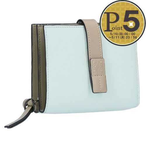 ロエベ(LOEWE) ウォレット コンパクト ジップ メンズ二つ折り財布
