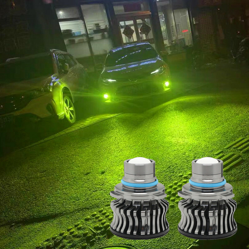 LEDスポットフォグランプ プロジェクターレンズ搭載 8000LM ライム