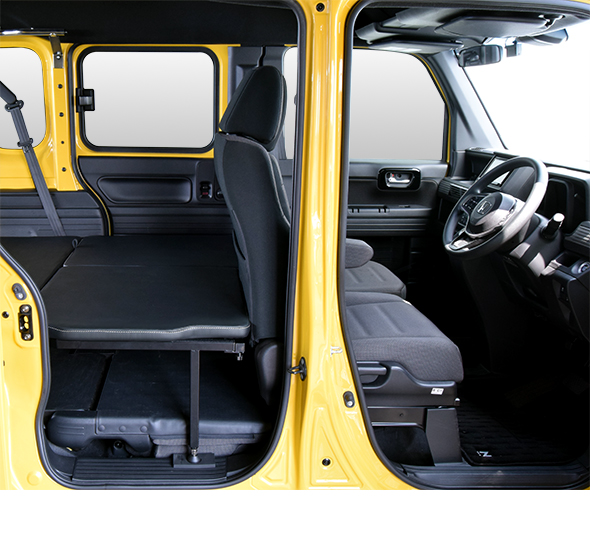 ホンダ（HONDA） N-VAN m.flat フルタイプ ベッドキット レザータイプ