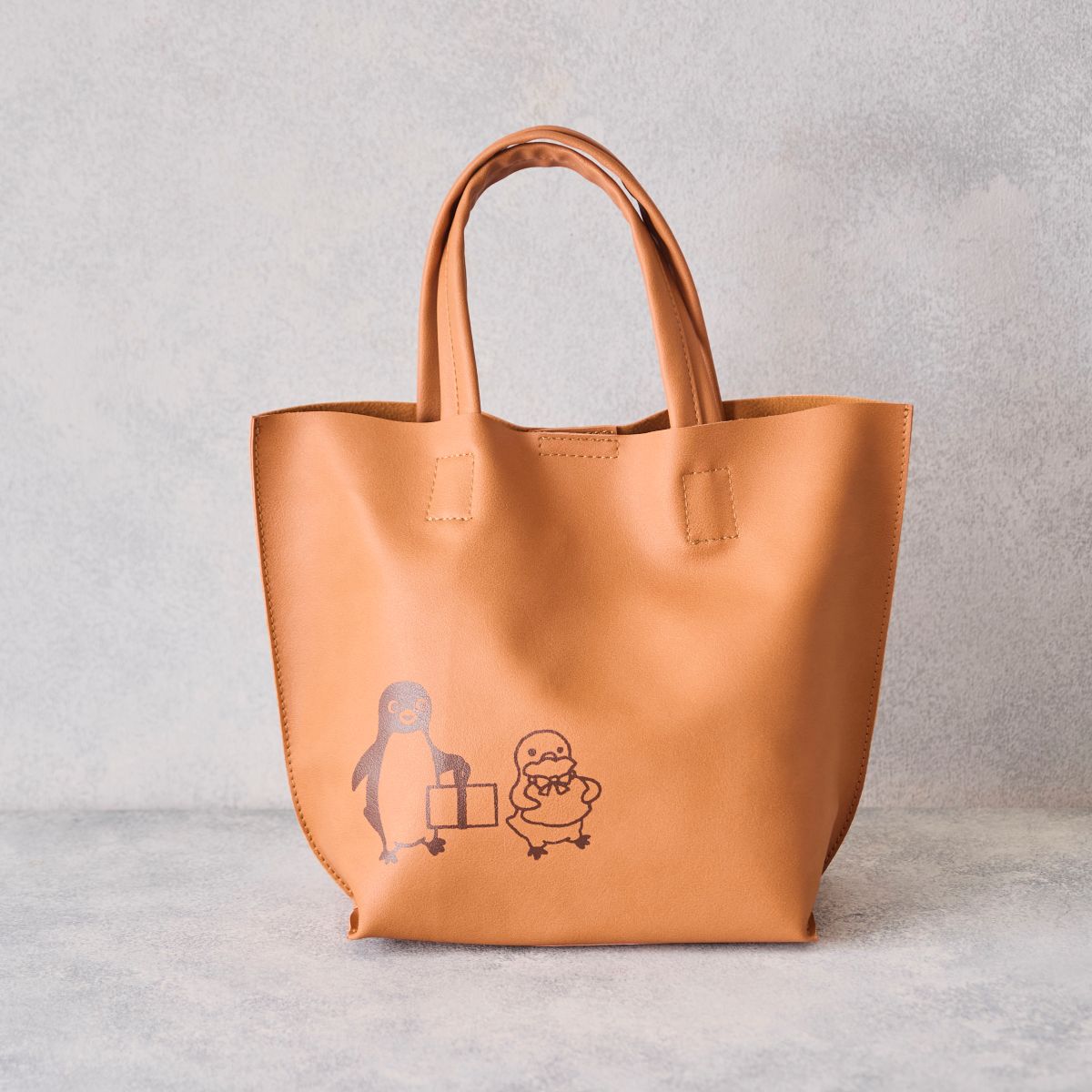 Suicaのペンギン ミニトートバッグ（ライトブラウン）:オレンジページ
