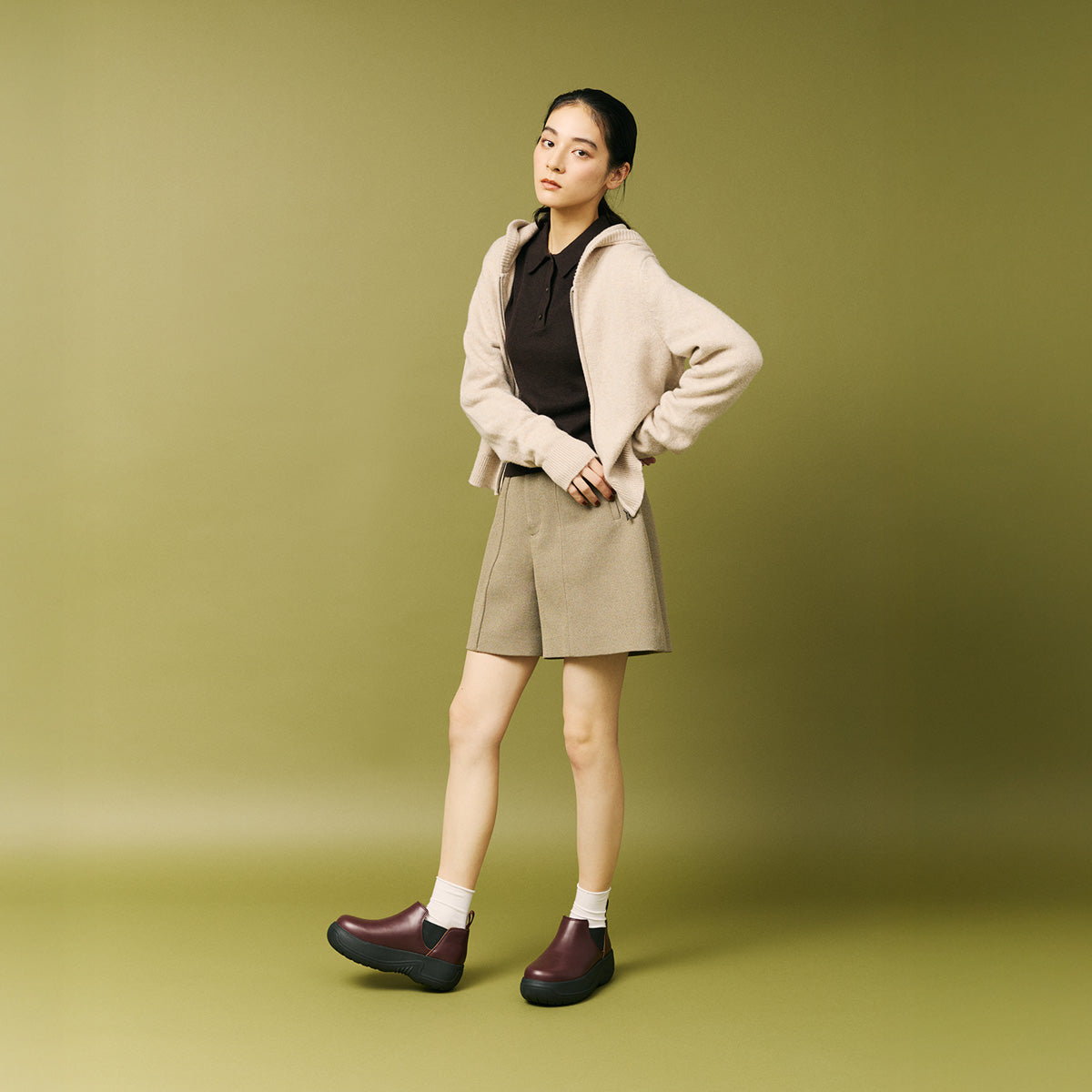 SHAKA ショート丈サイドゴアブーツSHORT CHELSEA EVOL CHUNKY