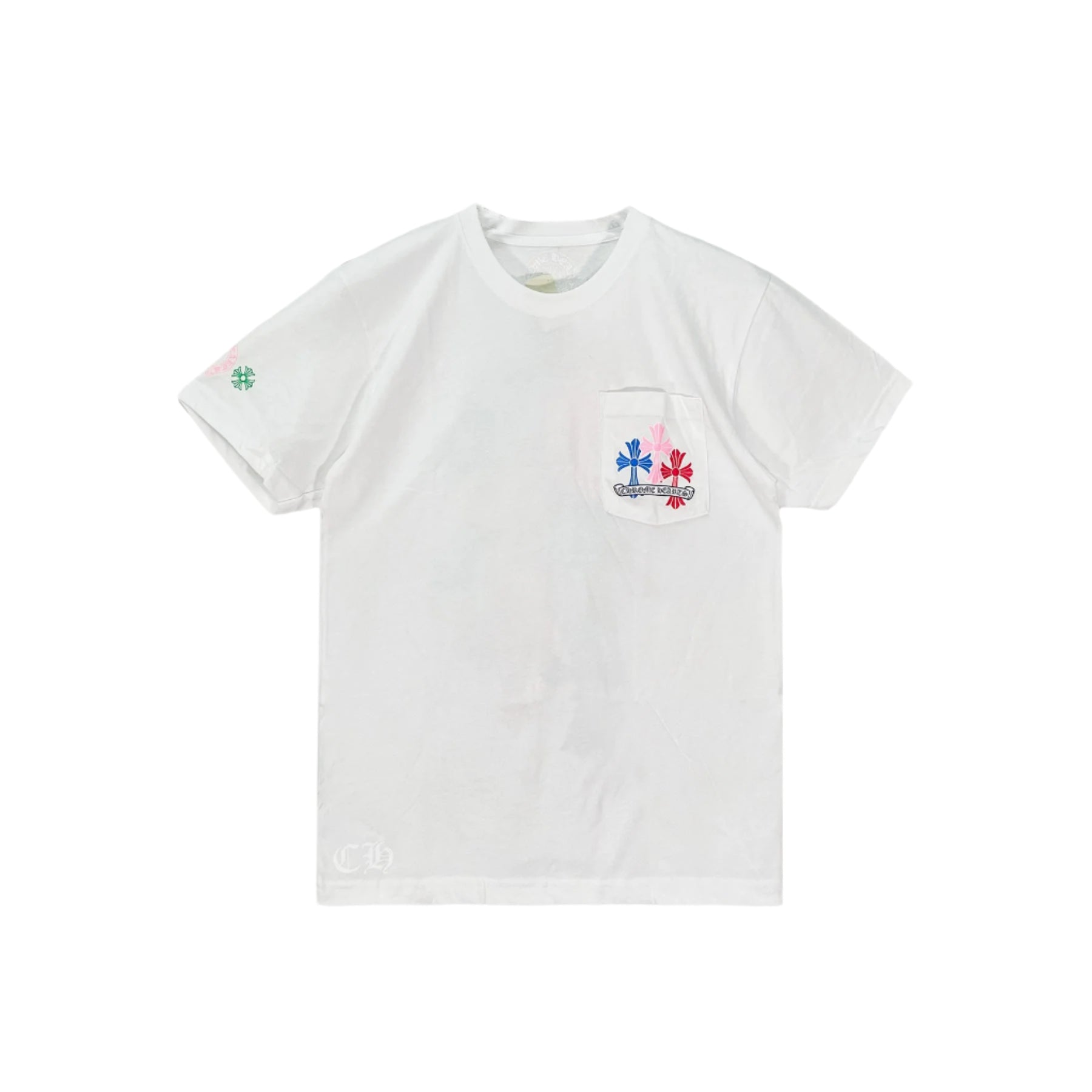 Chrome Hearts Multi Color Cross Logo Short Sleeve T-shirt